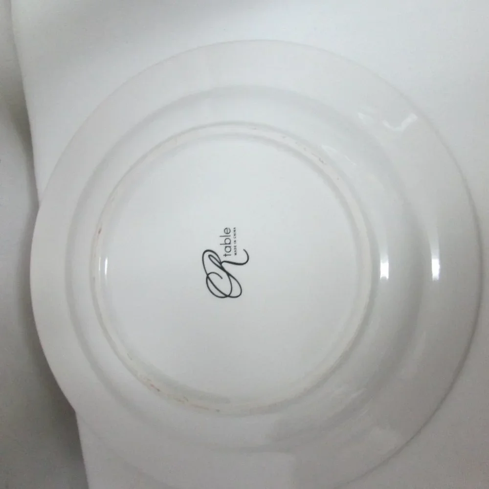 R Table Fiesta ceramic salad dessert plate set 2 Mariachi Cactus Mexican Theme
